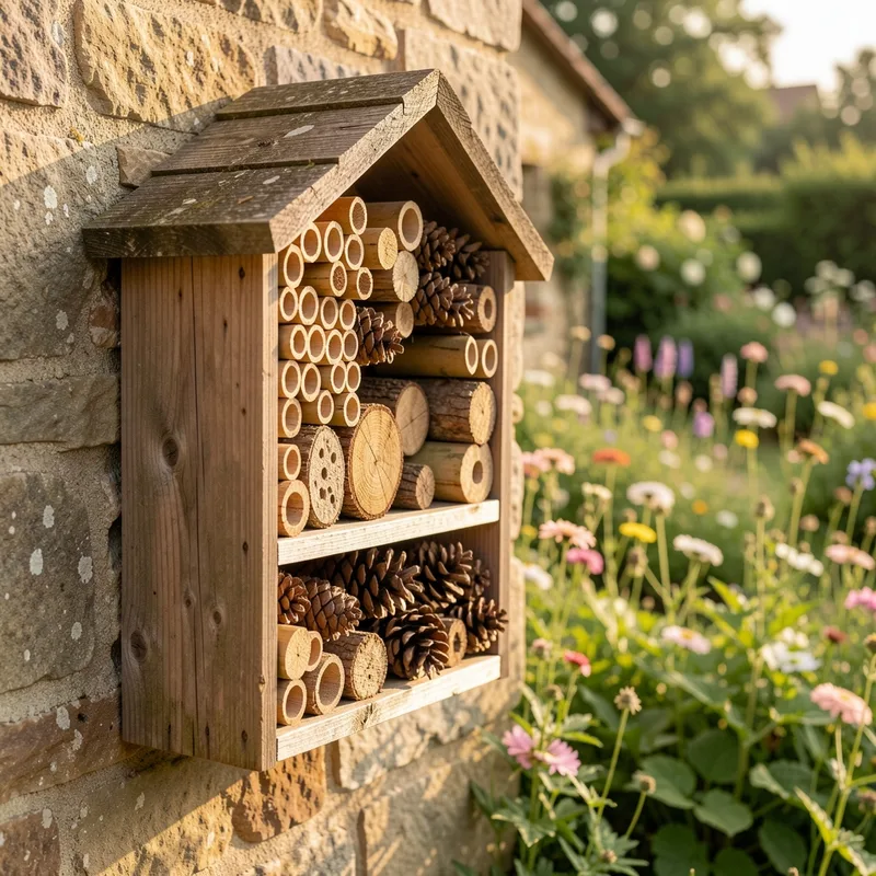 Hôtel à insectes : que mettre dedans et où l'installer